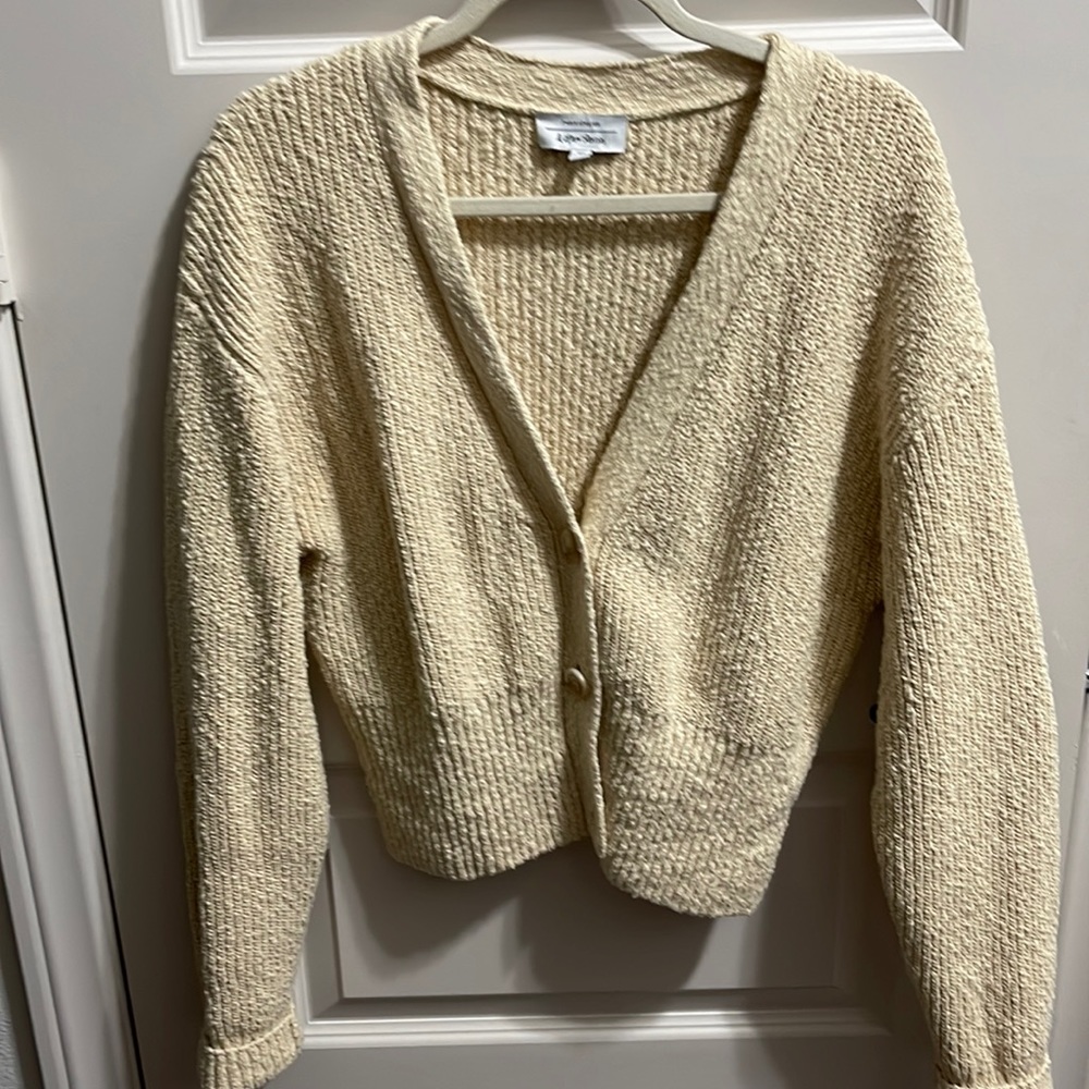 And other stories cropped knit cardigan size s